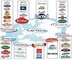 Les marques des industriels laitiers (source: tentationfromage.fr)