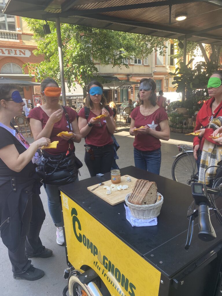 Blind test sensoriel au marché des Carmes