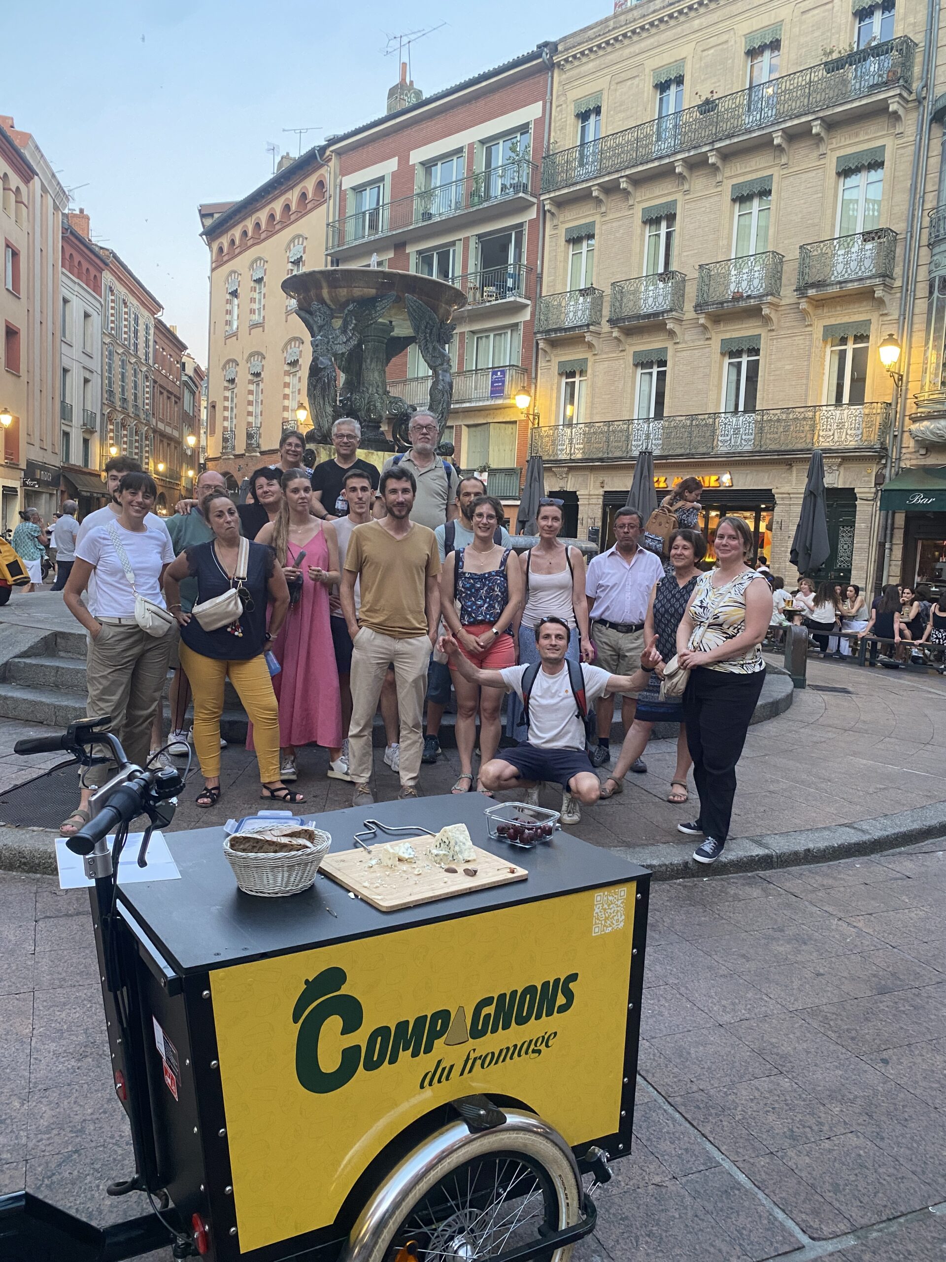 Dernière dégustation avec touche sucrée sur la place de la trinité